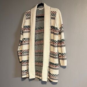 Staccato Cream Patterned Cardigan